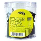 在飛比找遠傳friDay購物優惠-【力大ABEL】45210 32mm 黑色長尾夾(1筒12支