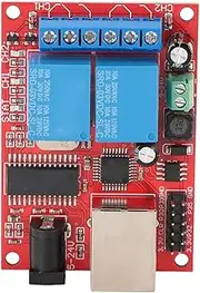 LAN Ethernet 2 Way Relay Board Delay Switch, LAN Ethernet Controller Module with Expandable Hardware Options, Web Server Relay Board