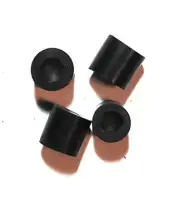 Steel Drum Pan Mallets Replacement Tips - Lead/Tenor Black (2 pr.)