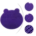 Makeup Brush Storage Rack Silicone Cleaner Mat 1 Scrubber Child