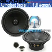 GLADEN ZERO PRO 165.2 DC ACTIVE 6.5" 150W RMS COMPONENT SPEAKERS TWEETERS NEW