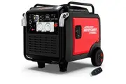 GENPOWER 8.5kW Peak 8.2kW Inverter Generator, Push Button & Remote Start, ATS Compatible, RCD, Portable w/ Wheels, 27L Fuel Tank, Grid Power Home Backup