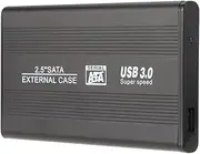 USB 3.0 HDD SSD External Portable Super Al num 2.5" Hard Drive Disk Box Enclosure Case Black One Size