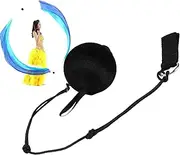 Generisch Dance Poi Balls, Poi Streamer Ball, Belly Dance Poi Streamer Throw Ball, Portable Dance Propie, Stage Performance Tool for Belly Dance, Yoga, Haka and Polynesian Dance