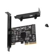 Black PCIE to Type-C USB 3.2 Gen Expansion Card ASM3242 Computer Accessories