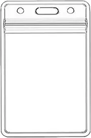 [Generic] Transparent Name Tag Holder - Waterproof Transparent Name Tag Protector | Card Holder Office Supplies For Credit Cards, Transparent, Consulte la descripción, See description