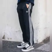 N RETRO BLACK ADIDAS ORIGINALS FIREBIRD BOTTOMS JOGGERS TRACK PANT 3 STRIPE MEN