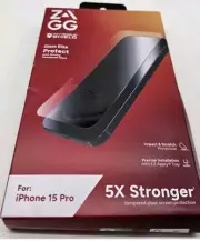 ZAGG InvisibleShield Glass Elite iPhone 15 Pro Screen Protector 5X Stronger