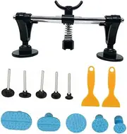 Cabilock 1Set Auto Tool Set Double Pole Bridge Dent Puller with Puller Tabs for Efficient Removal of Dents Surfaces Easy to Use Auto Kit