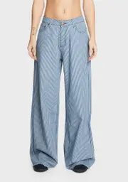 [Lioness] Denim Stripe Eivissa Baggy Jeans