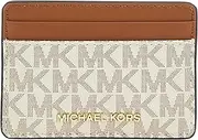 [Michael Kors] Logo Jet Set Card Holder - Vanilla