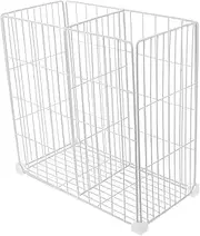GLEAVI Chest Freezer Organizer Bins Hanging Chest Freezer Organizer Deep Freezer Organizer Bins Wire Basket Storage Freezer Baskets White