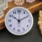 Clear Lens Design 90MM Silver Quartz Clock Insert with Arabic Numerals