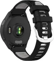 Compatible with Garmin Forerunner 265S/Forerunner 265S Music Band 18mm Replacement Silicone Watch Bands Wrist Strap Sport Wristbands Vivomove 3S/Venu 2S/Vivoactive 4S/ Forerunner 255S/Forerunner 255S