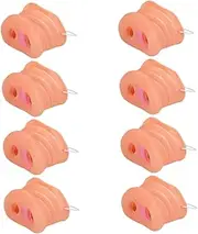 8 Pieces Halloween Pig Nose Costume Novelty Pig Nose Snout Cosplay Mask with Elastic Band for Kids Party Supplies