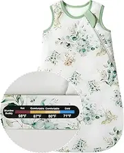 Slumber Buddy Baby Newborn Sleep Sack 0-3 Months 3-6 Months, 70% Rayon Made from Bamboo 30% Cotton 1.0 TOG