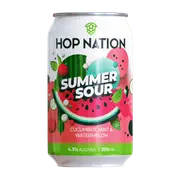 Hop Nation Summer Sour with Cucumber, Mint & Watermelon 355ml Can