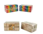 1000 Wooden Craft Sticks Paddle Pop Popsicle Coffee Stirrers Ice Cream Bulk
