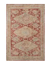 Loloi GAIA Gold/Brick Rug Gaia Rug Runner: 2' x 8'