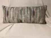 11” x 26” HOLLAND & SHERRY Glencoe Jasper 89% Wool Custom Down Feather PILLOW