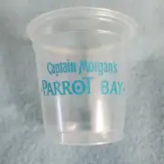 CAPTAIN MORGAN "PARROT BAY" PLASTIC CUPS (25) NOS 1990S LOOK!!