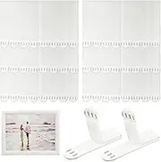 Large Picture Hanging Strips Heavy Duty, 24 Pairs (48 Strips) Poster Hanger, Picture Hooks, Damage Free No Nails Removable Hook and Loop Tape for Frame and Wall Art Storage Box Socket Photo