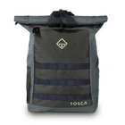 Tosca Roll Top Backpack Rucksack Outdoor Travel Bag Adjustable Strap Khaki