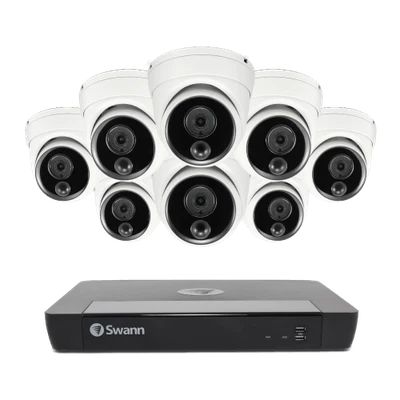 Swann 8 Camera 16 Channel 4K NVR-8580 Security System, 2TB HDD, Heat & Motion