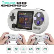 SF2000 Handheld Game Console+2XHandle Built-in 6000 Games Classic 3 Inch9716