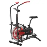 POWERTRAIN AIR RESISTANCE EXERCISE BIKE SPIN FAN EQUIPMENT CARDIO - RED