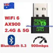 Realtek Dual Band 900Mbps USB WiFi 6 AX900 Adapter 5Ghz 2.4Ghz +BT Dongle