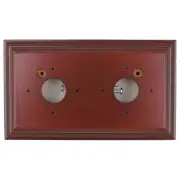 2 Gang Classic Mounting Block, Polished Cedar