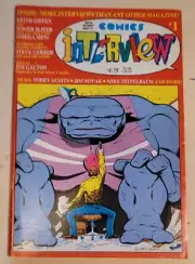 COMICS INTERVIEW #1, OMEGA MEN! Austin/Gerber/Novak interviews VG/FN (1983)