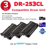 3x Compatible Drum DR-253CL DR253 For Brother HL-3230CDW HL-3270W MFC-3745CDW