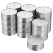 GLIMMA unscented candle in metal cup