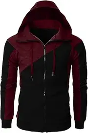 [Generic] Men Sweatshirts and Hoodies Mens Casual Zipper Hoodie Splicing Large Size Sweater Jacket Men S Hoodies