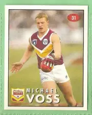 1996 AFL SELECT STICKER #31 MICHAEL VOSS, BRISBANE BEARS