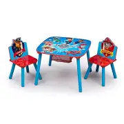 Delta Children Paw Patrol Kids Table and Chair Set with Storage (2 Chairs Includ