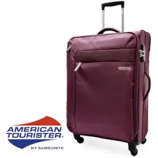 加賀皮件 American tourister 美國旅行者SURF超輕量布面頂級拉桿四輪29吋行李箱商務旅遊(27R)