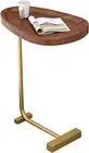 MKYOKO C Type Coffee Table, End Tables for Living Room, Small Tables with Metal