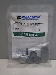 Sigma 14050 Threaded Metal Closure Plug Assortment - Four 1/2" and Two 3/4"