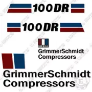 Fits Grimmer Schmidt Compressors 100DR Decal Kit Grimmer Schmidt 7 YEAR 3M VINYL