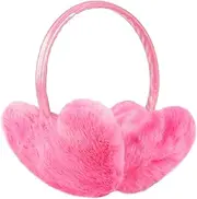 [Homiliky] Earmuffs for Girls Women,Rainbow Winter Ear Cover,Warm Ear Muffs for Kids,Colourful Fluffy Earmuffs,Plush Ear Warmers,Soft Ear Protector,Windproof Winter Accessory for Outdoor,Behind the