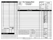 Automotive Work Order Invoice Form / 3 Part Carbonless - 8.5 x 11 - TMG147