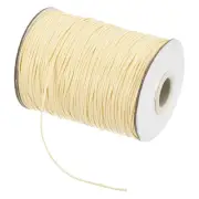 Beige 1.2mm Waxed Cord 175 Yard Wax Bead Thread String for Jewelry Make