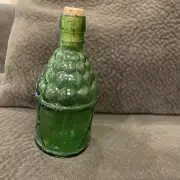 1970s McGiver's American Army Bitters Bottle *Green Pressed Glass *Wheaton NJ