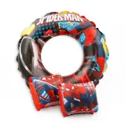 NWT Spider-Man Inflatable Swim Set with 2 Arm Floats, Circle Float & Beach Ball