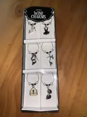 Wine Glass Charms, Drink Markers / Charms - Set of 6