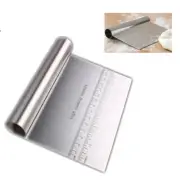 Dough Knife Dough Pastry Scraper Stainless Steel Dough Pastry Cutter with Measur
