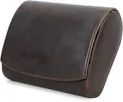 [WICRFYHD] Watch Box Organizer for Men Portable Watch Rolls Leather Cases Watch Travel Case with 6 Slots Watch Display Storage